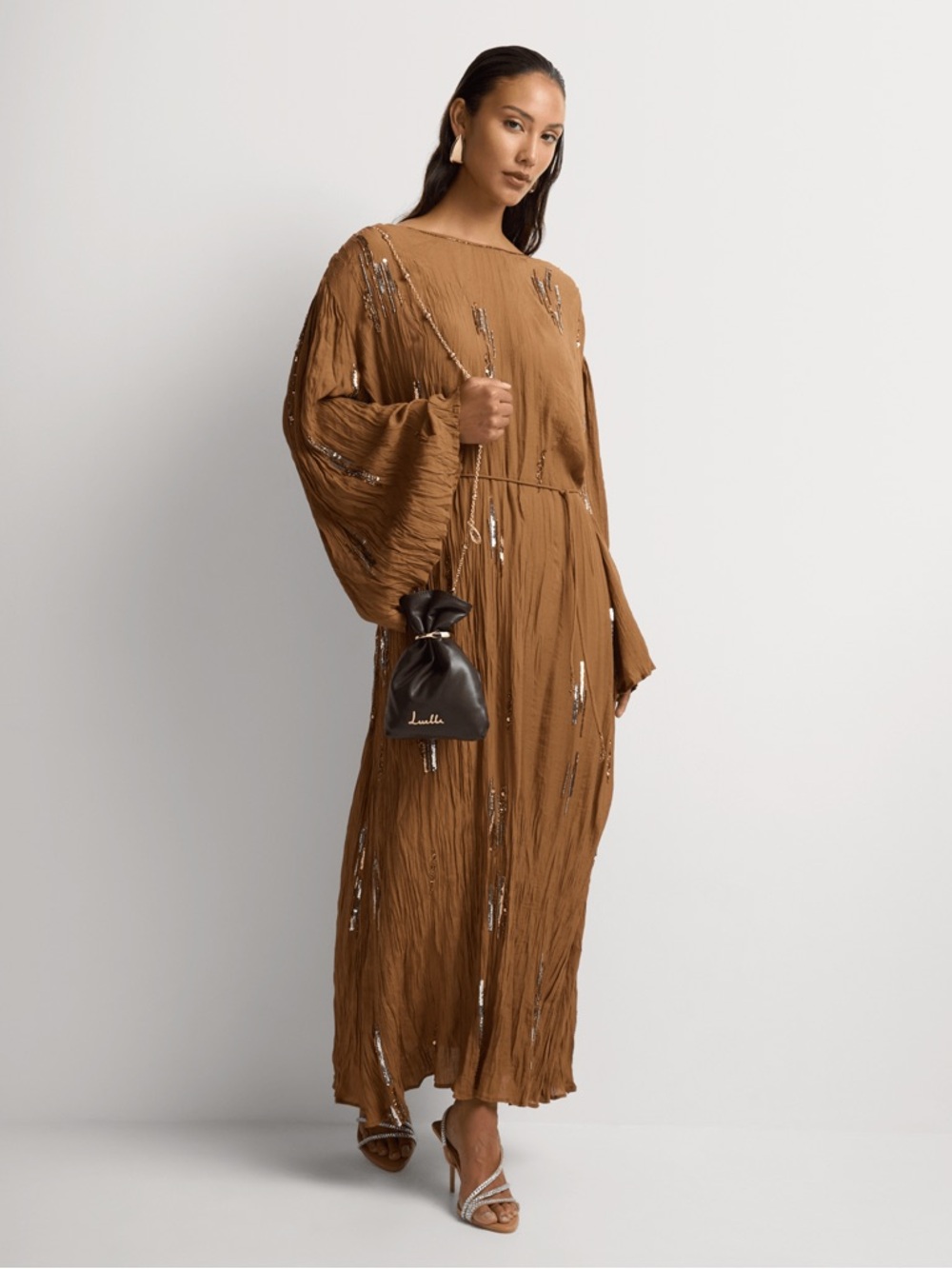 Zara’s The Luella Embellished Kaftan Dress Medium - Picture 2 of 16